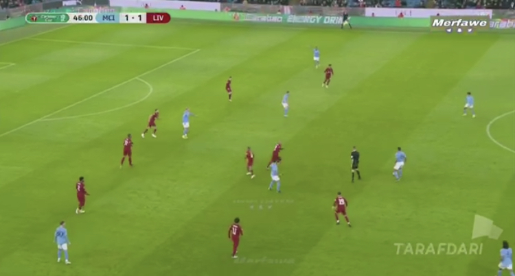 گل محرز به لیورپول ( منچستر سیتی 2-1 لیورپول )